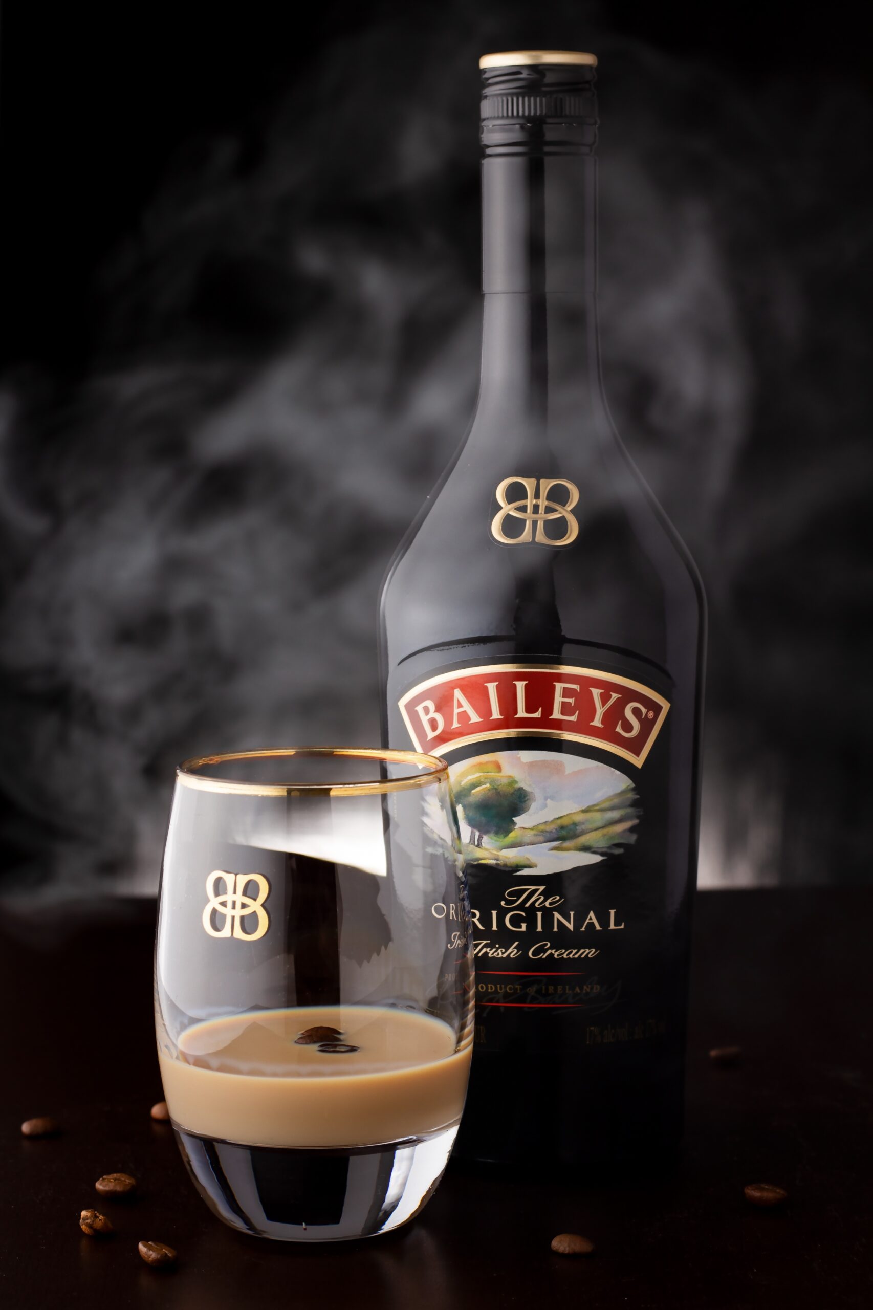 glass of baileys